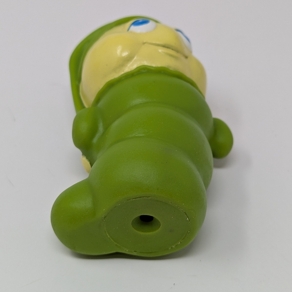 Glo Worm Squeak Toy Vintage Green Playskool Classic Rubber Figure 1985 - Picture 6 of 6
